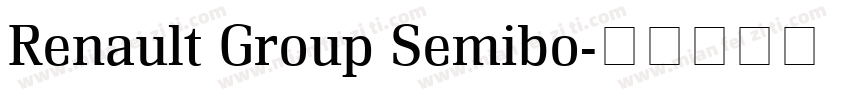 Renault Group Semibo字体转换